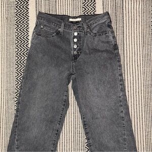 Levi's High Rise Black Washed Women's Jeans